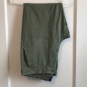 Green JCrew Chinos